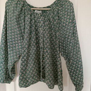 Tuckernuck Emerson Fry Day Flowers Blouse Cotton Medium